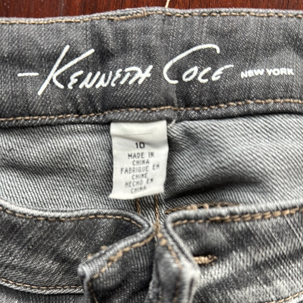 Kenneth Cole New York Gray Straight Leg Jeans - Picture 2 of 3
